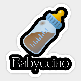 Babyccino - Baby Coffee Funny Design Sticker